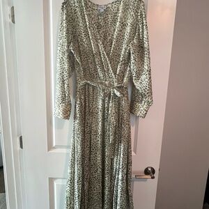 Alexa B Nites- Leaf Wrap Maxi Dress